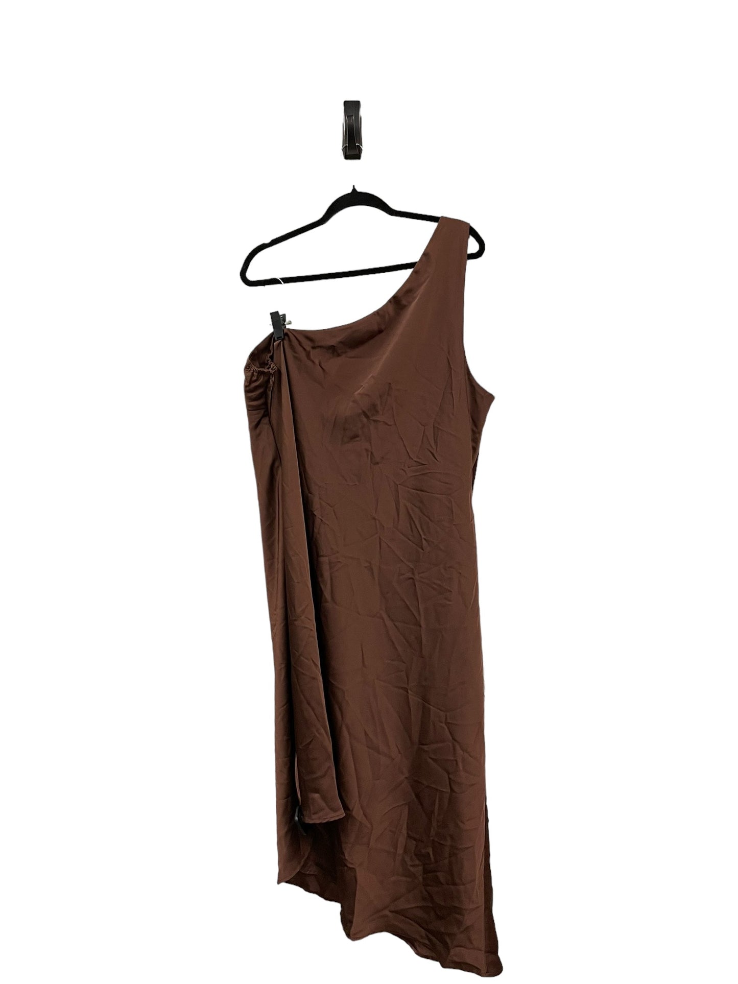 Dress Casual Maxi By Eloquii In Brown, Size: 3x