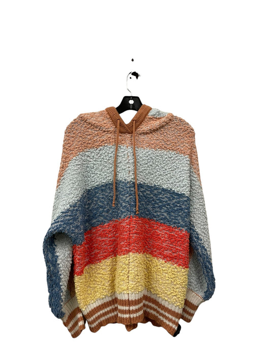 Sweatshirt Hoodie By Oddi In Striped Pattern, Size: M