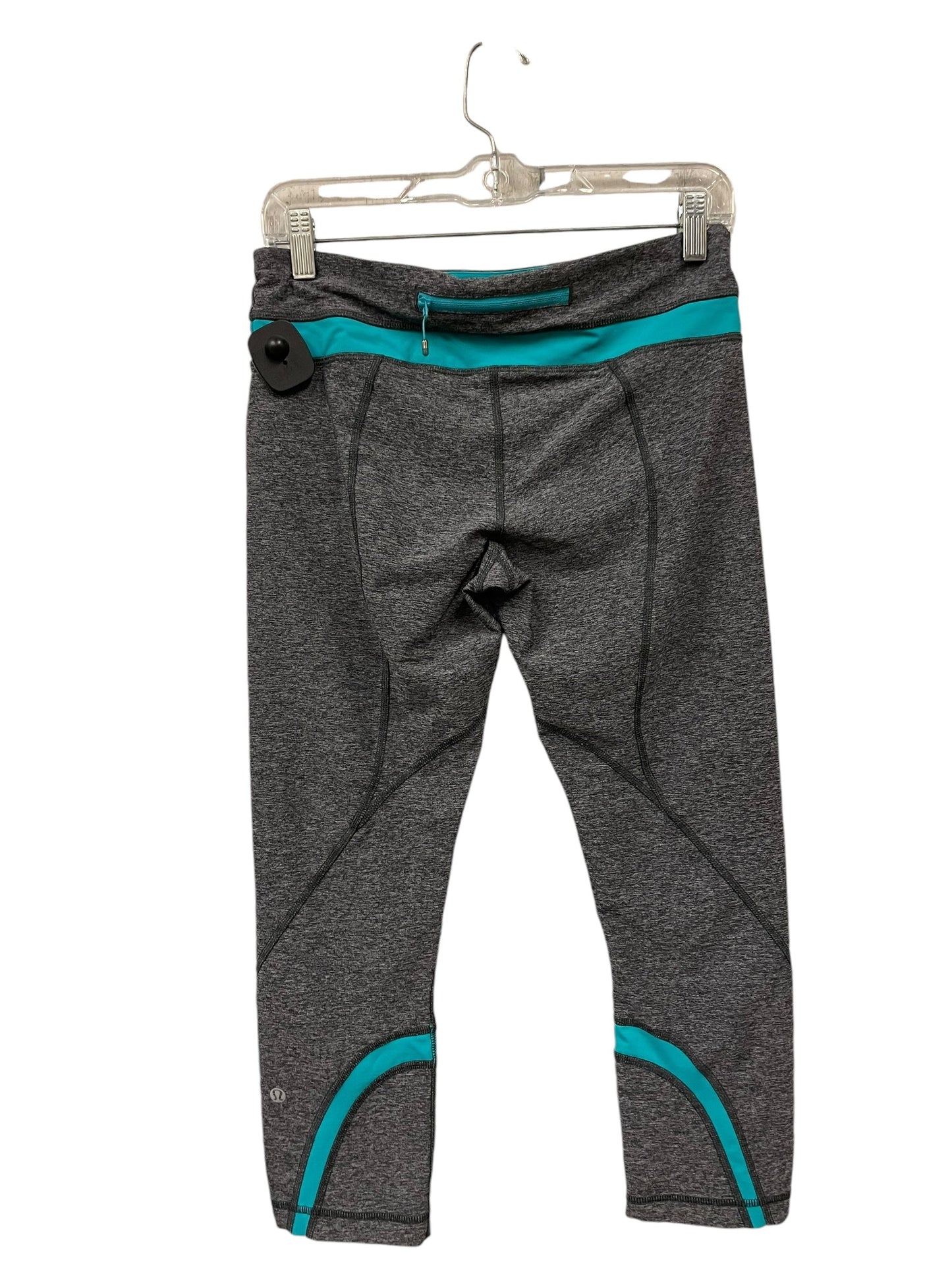 Athletic Capris By Lululemon In Grey, Size: 8