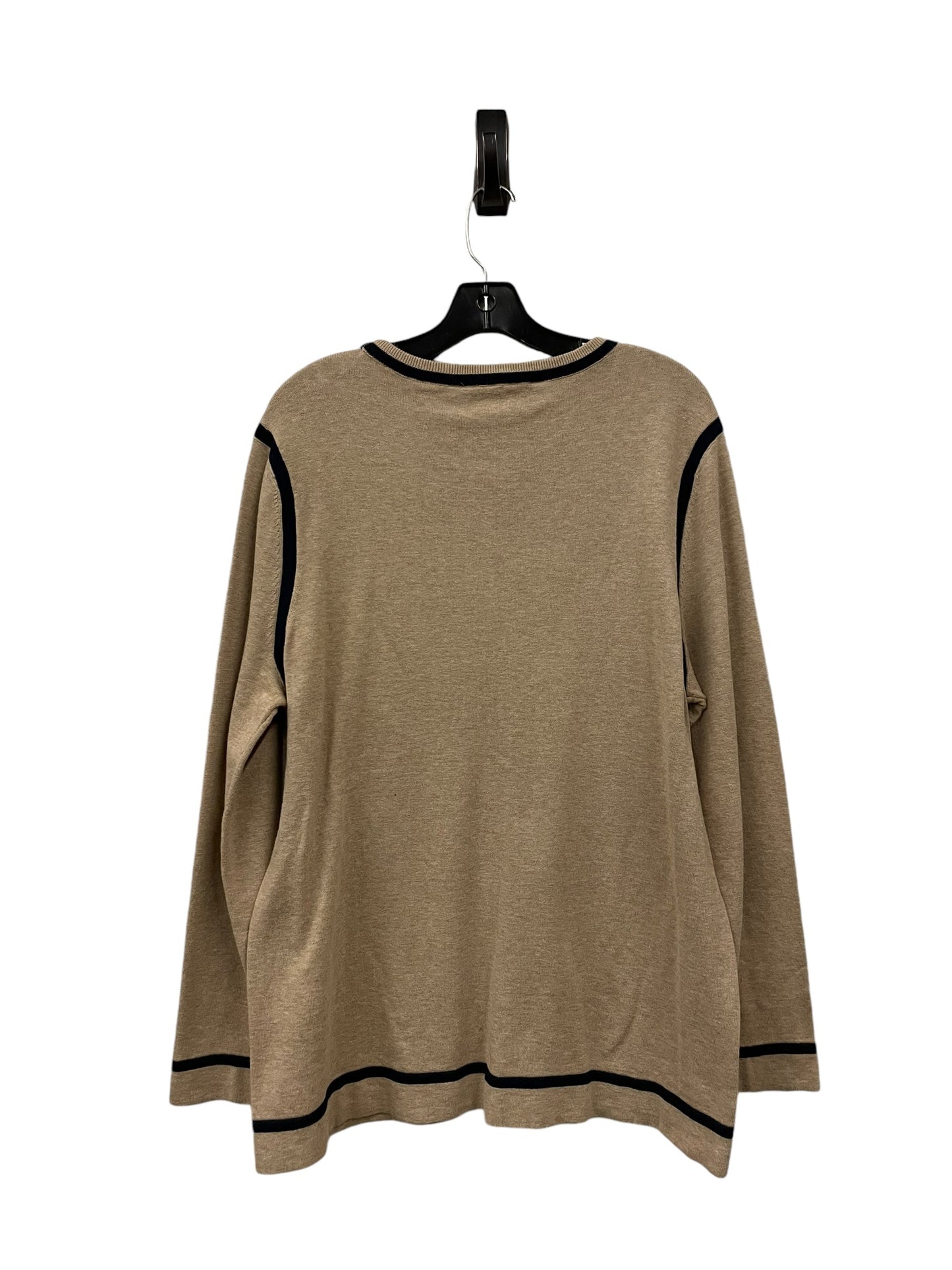 Sweater By Tommy Hilfiger In Tan, Size: Xl