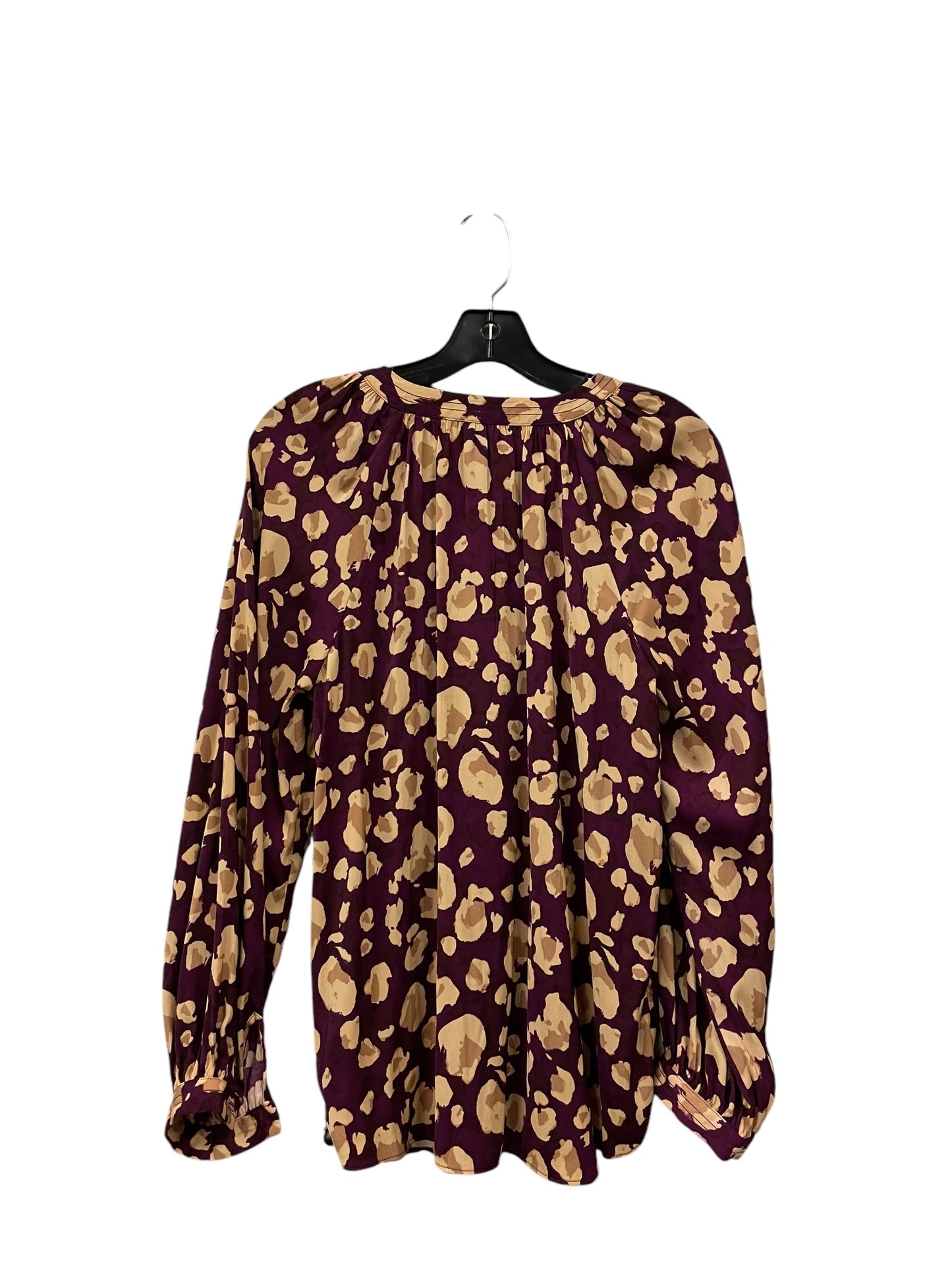 Top Long Sleeve By Nine West In Purple, Size: M