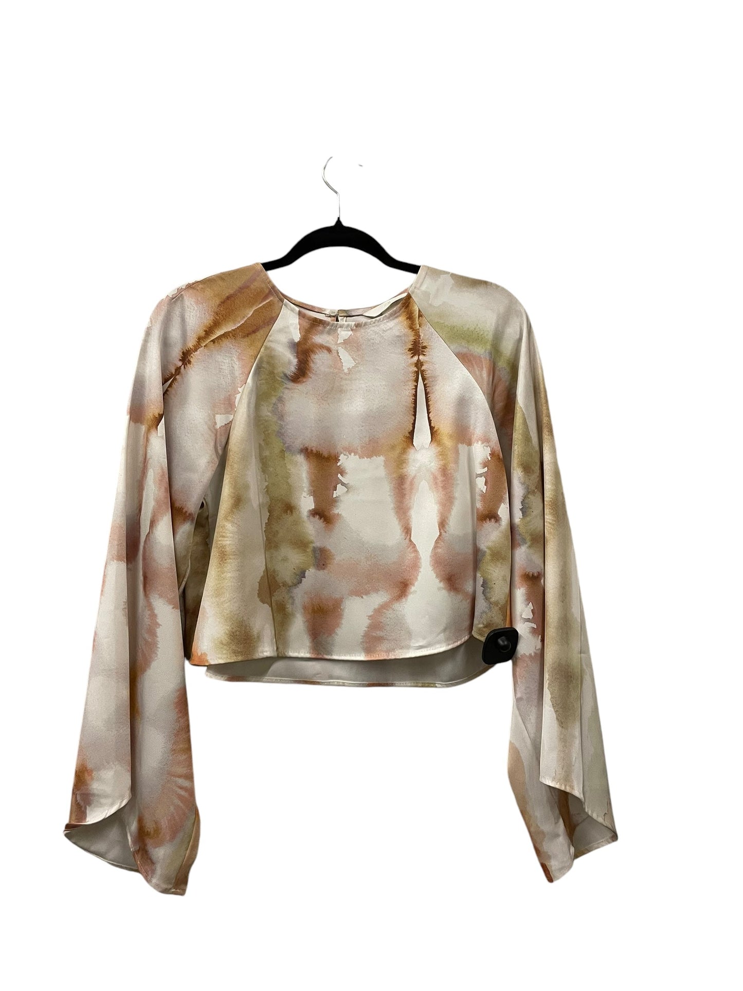 Top Long Sleeve By H&m In Tan, Size: S