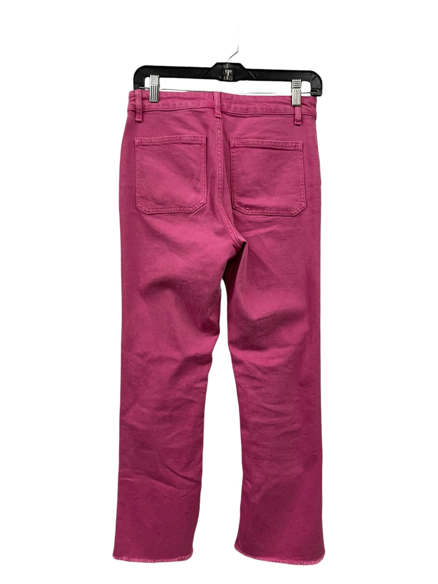 Jeans Straight By Zara In Pink Denim, Size: 4