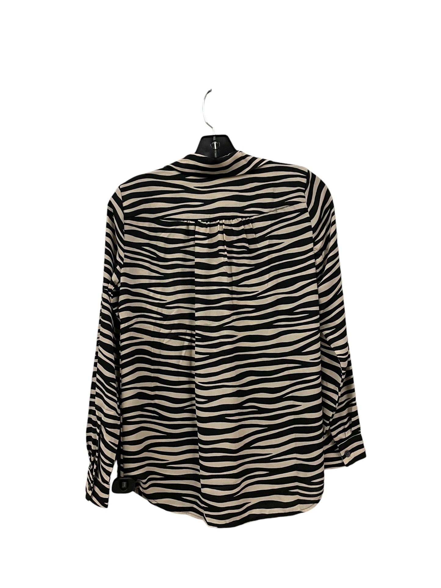 Top Long Sleeve By Ann Taylor In Zebra Print, Size: Xs