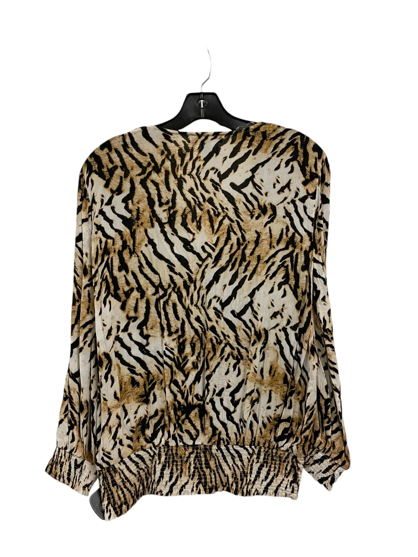 Top Long Sleeve By Inc In Animal Print, Size: S