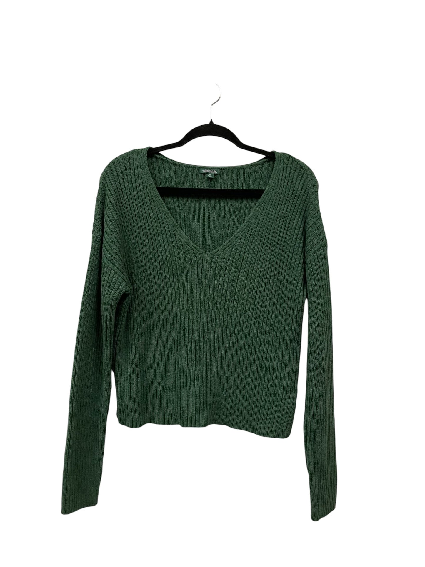 Top Long Sleeve By Wild Fable In Green, Size: 2x