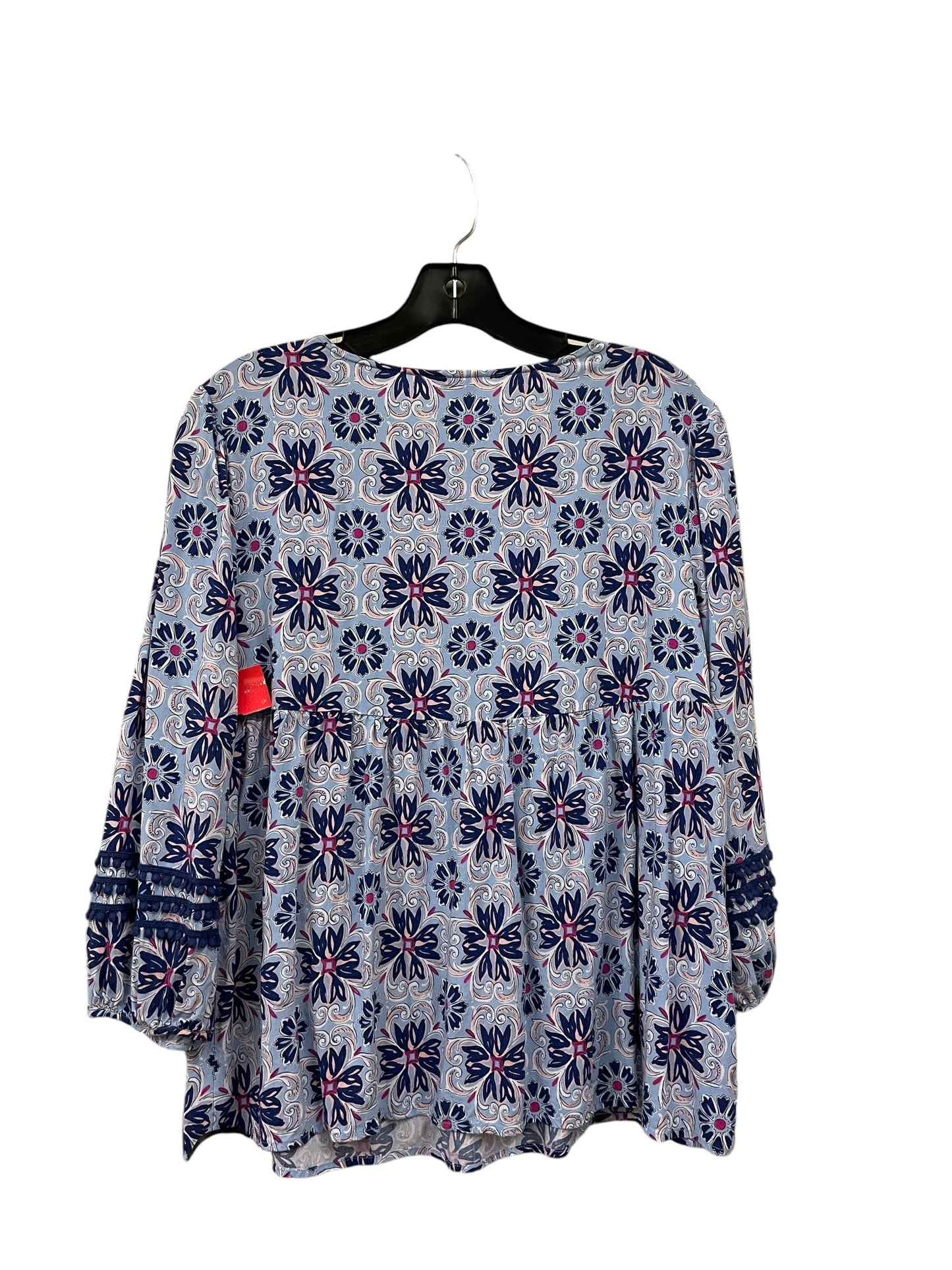 TOP LS CROWN AND IVY in BLUE, Size: M