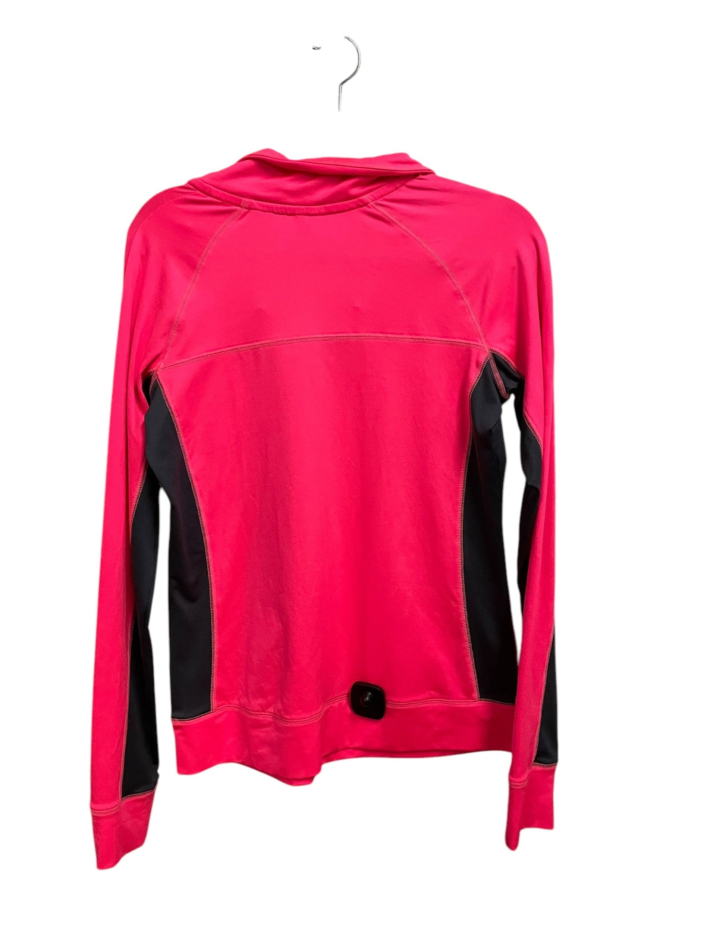 Athletic Top Long Sleeve Collar By Pink In Pink, Size: M