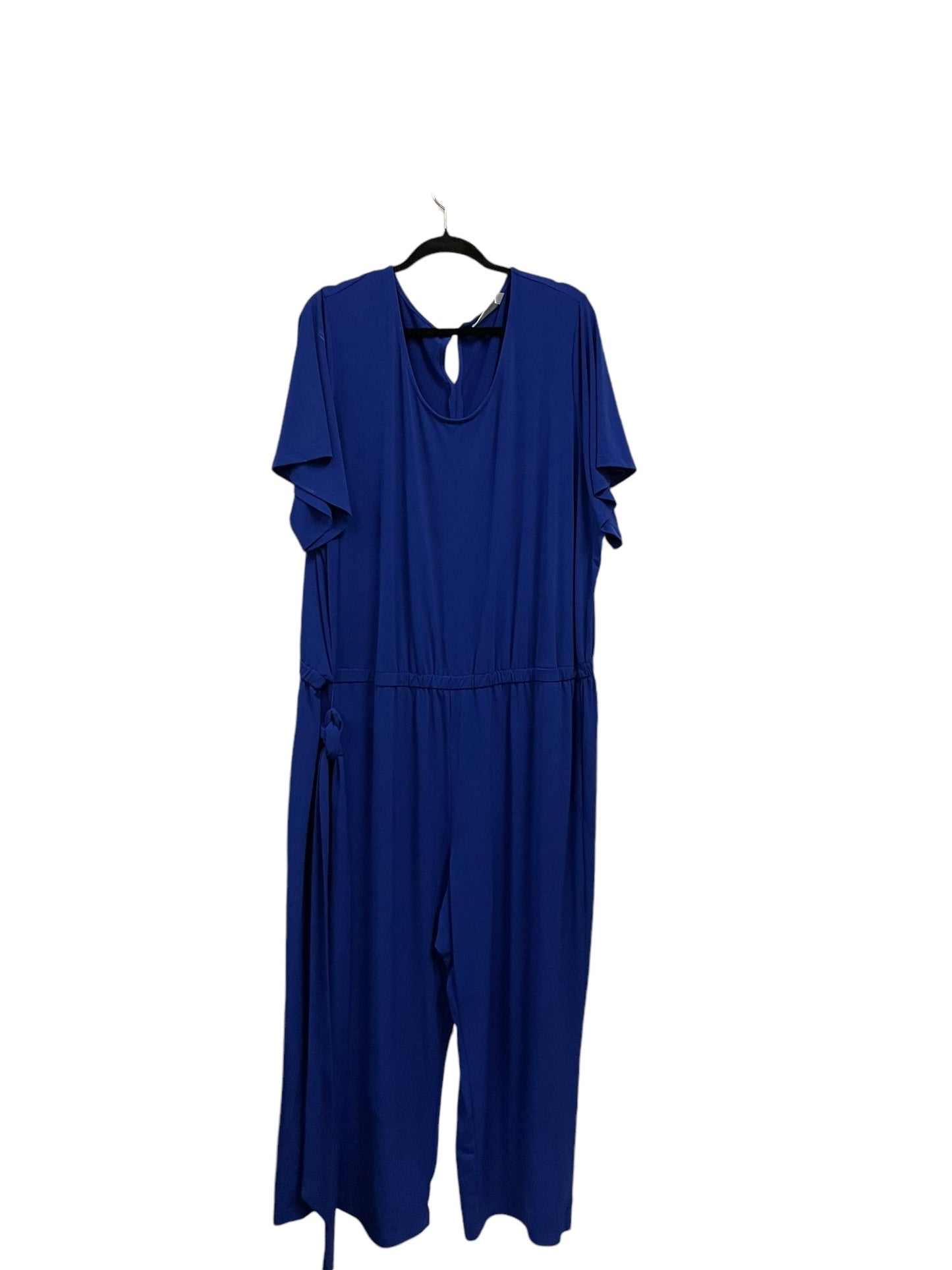 Jumpsuit By Susan Graver In Blue, Size: 3x