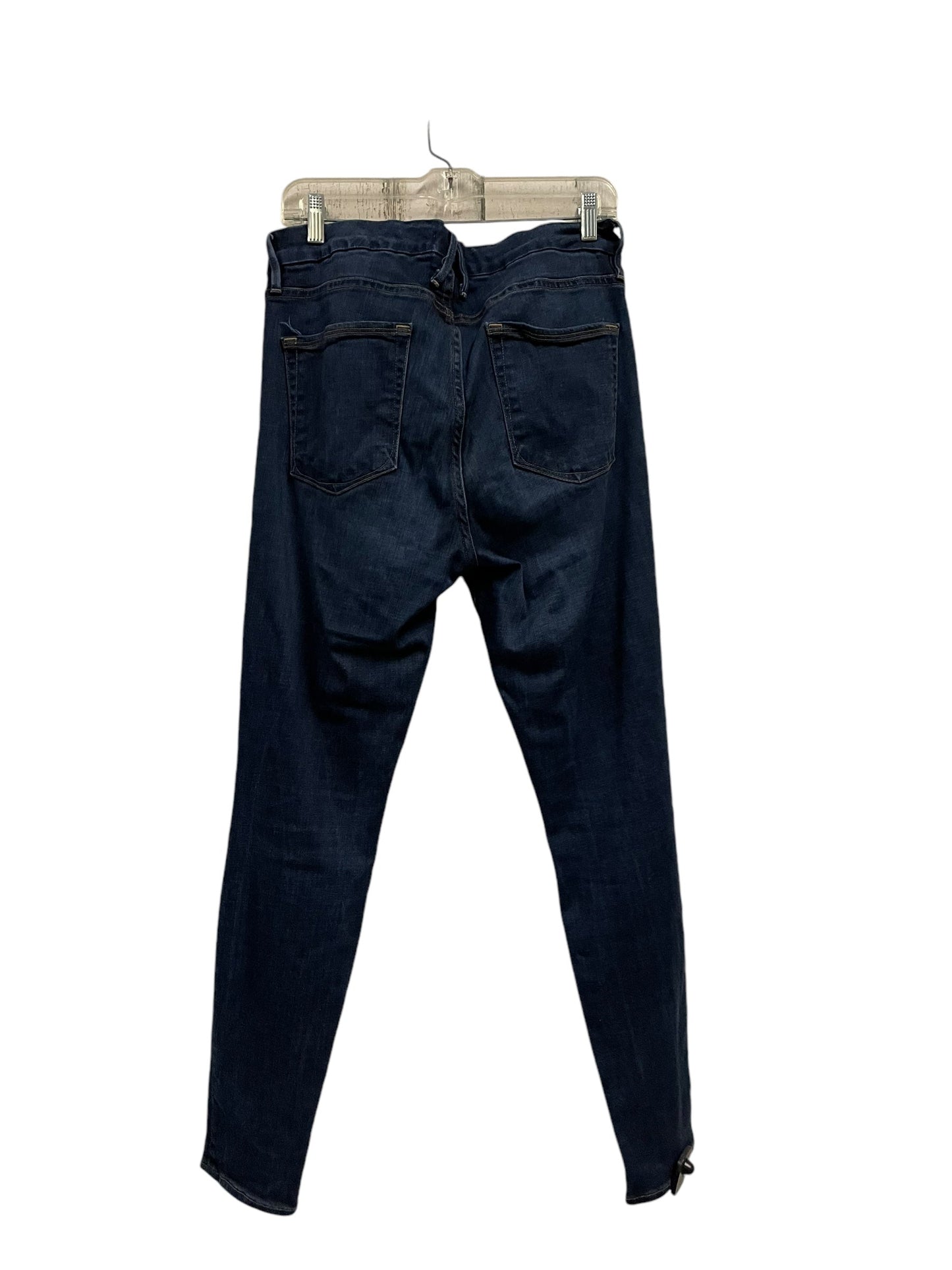 Jeans Skinny By Good American In Blue Denim, Size: 12