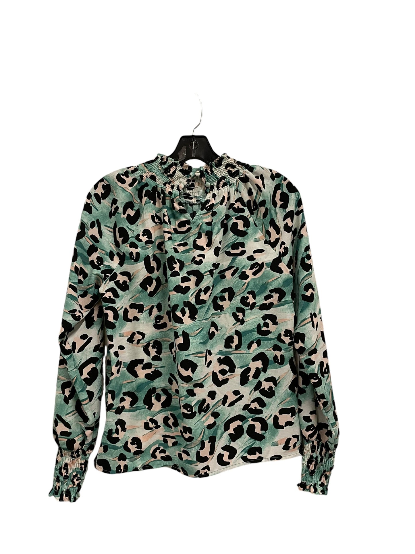 Top Long Sleeve By Nine West In Green, Size: Xs