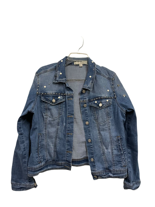 Jacket Denim By Cato In Blue Denim, Size: L