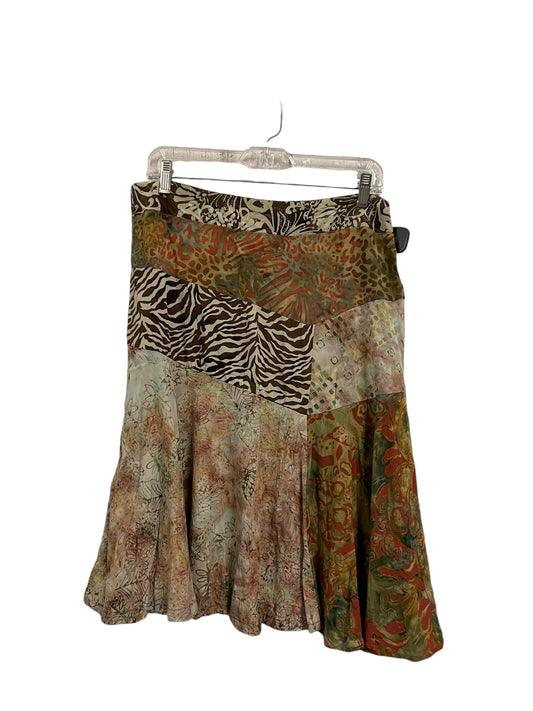 Skirt Midi By Clothes Mentor In Brown, Size: L