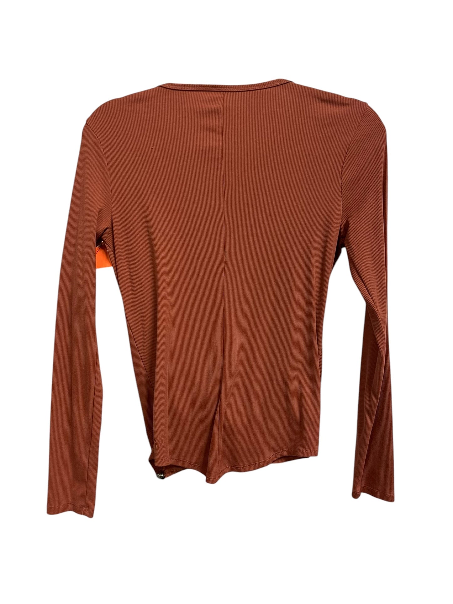 Athletic Top Long Sleeve Crewneck By All In Motion In Orange, Size: M