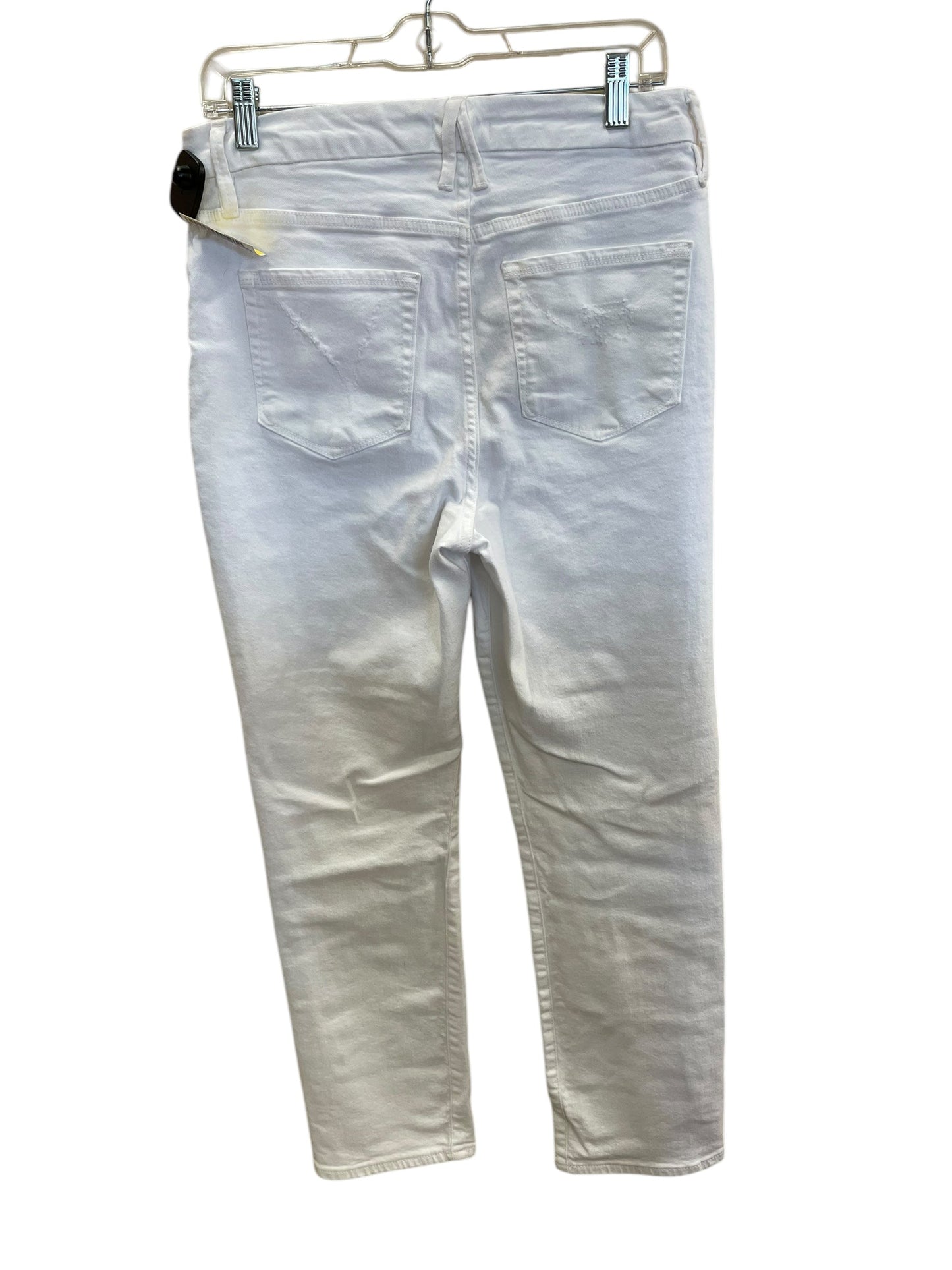 Jeans Straight By Good American In White Denim, Size: 10