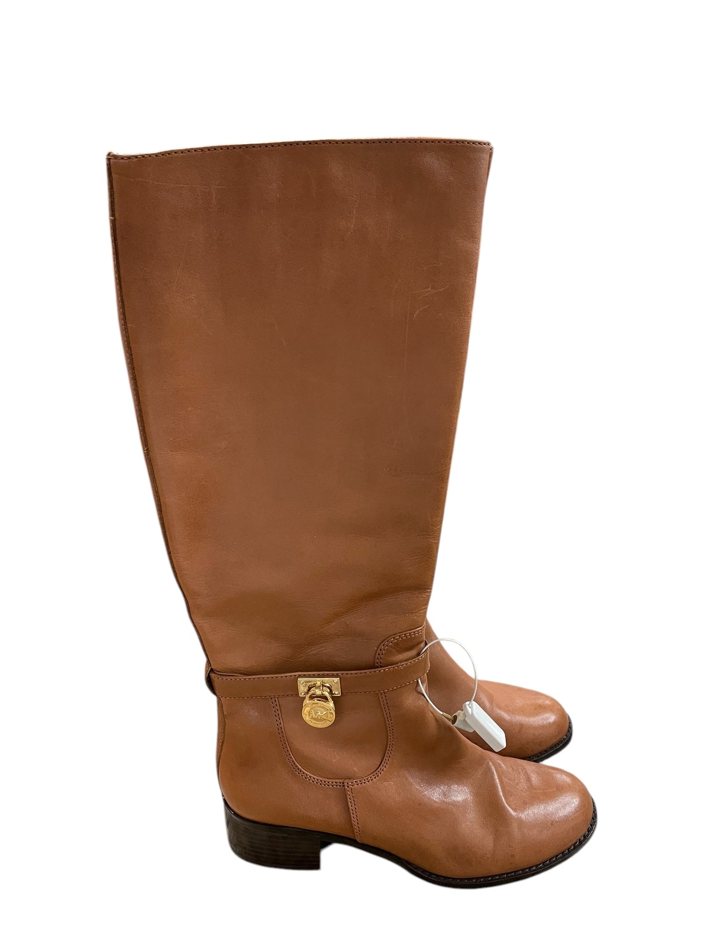 Boots Mid-calf Heels By Michael By Michael Kors In Brown, Size: 8.5