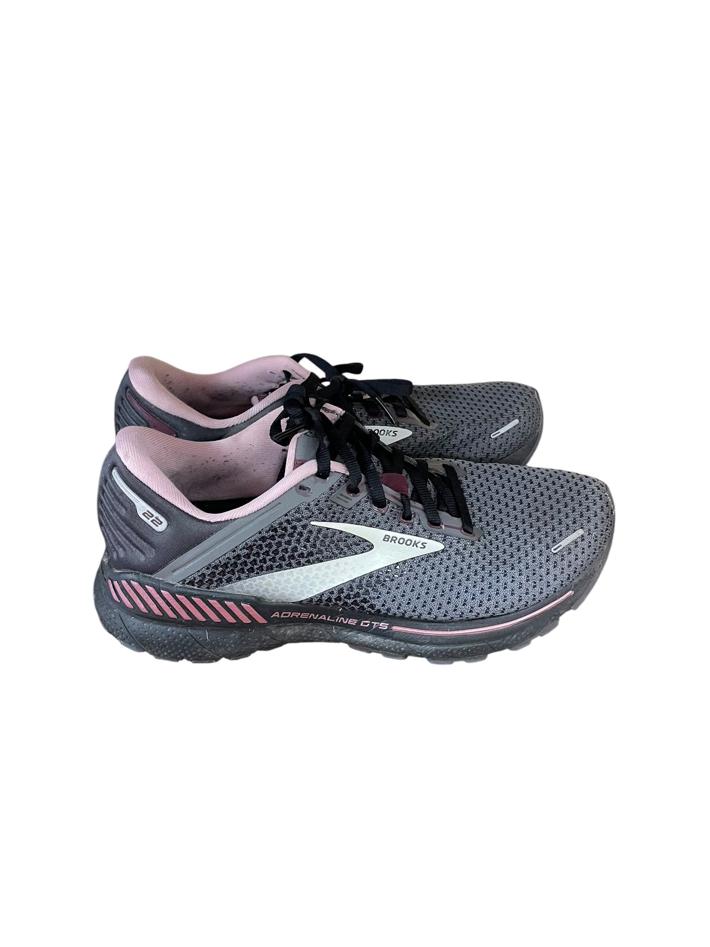 Shoes Athletic By Brooks In Black & Pink, Size: 9.5