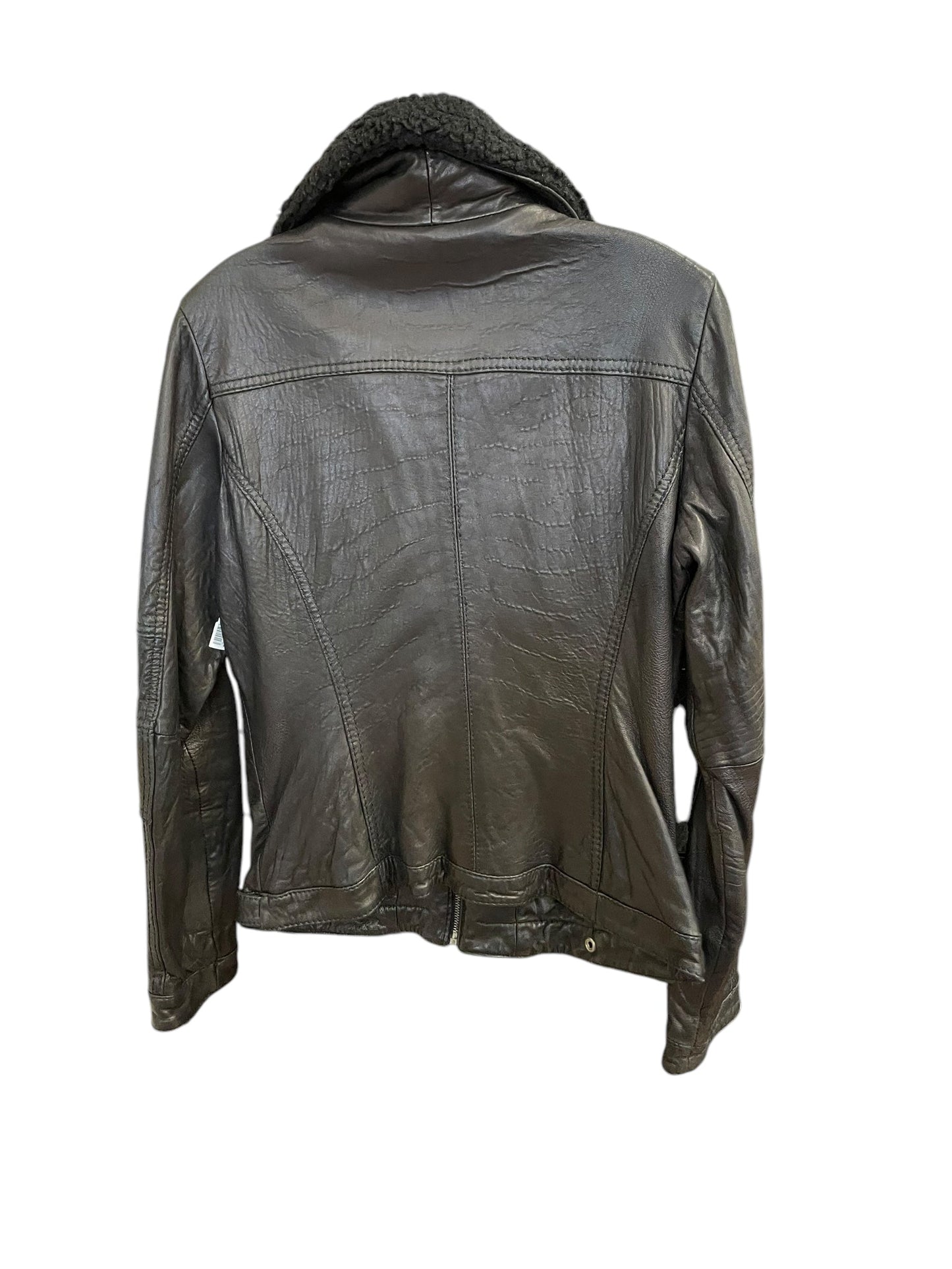 Jacket Leather By Michael By Michael Kors In Black, Size: M