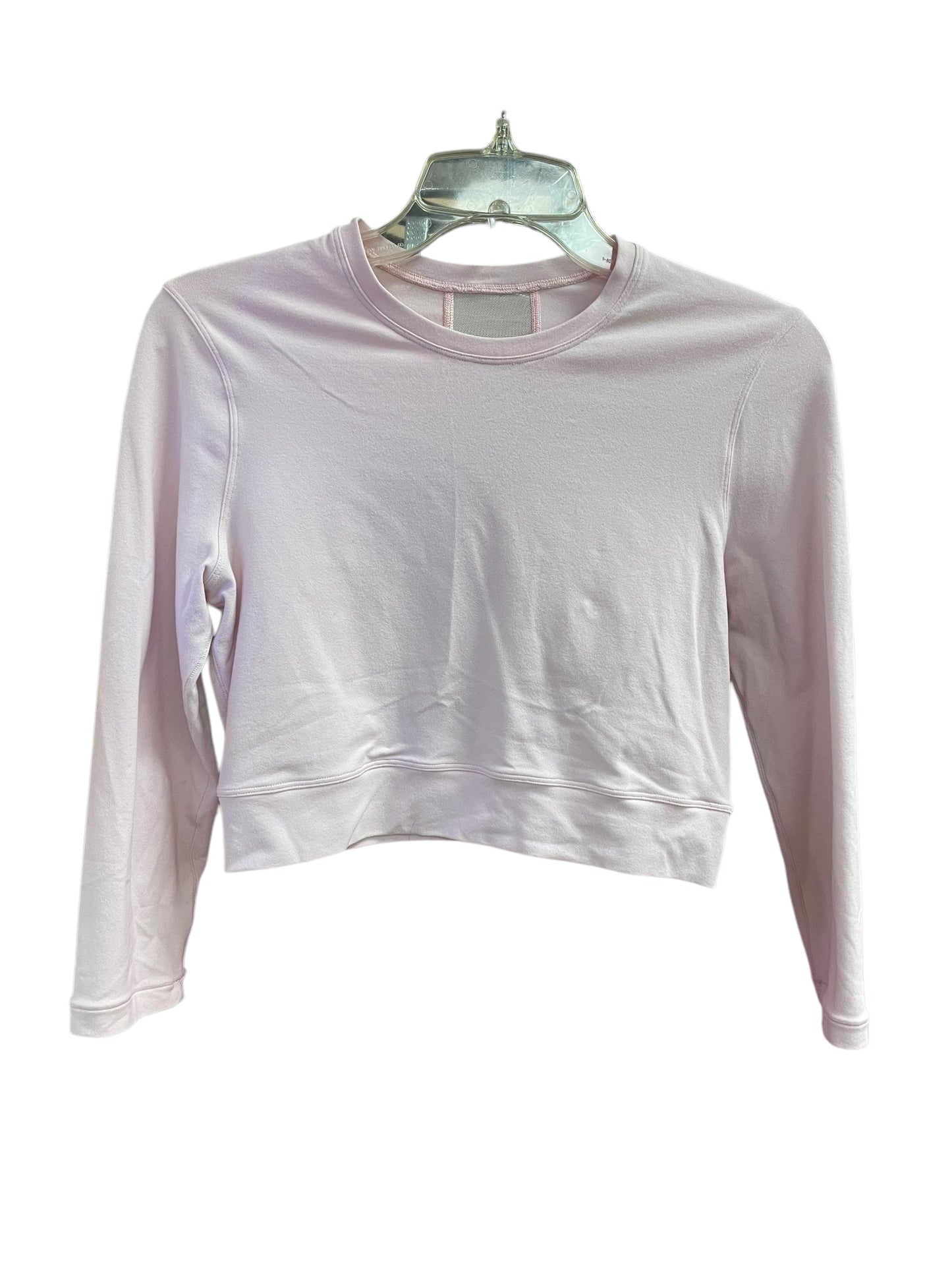 Athletic Top Long Sleeve Crewneck By Lululemon In Pink, Size: S