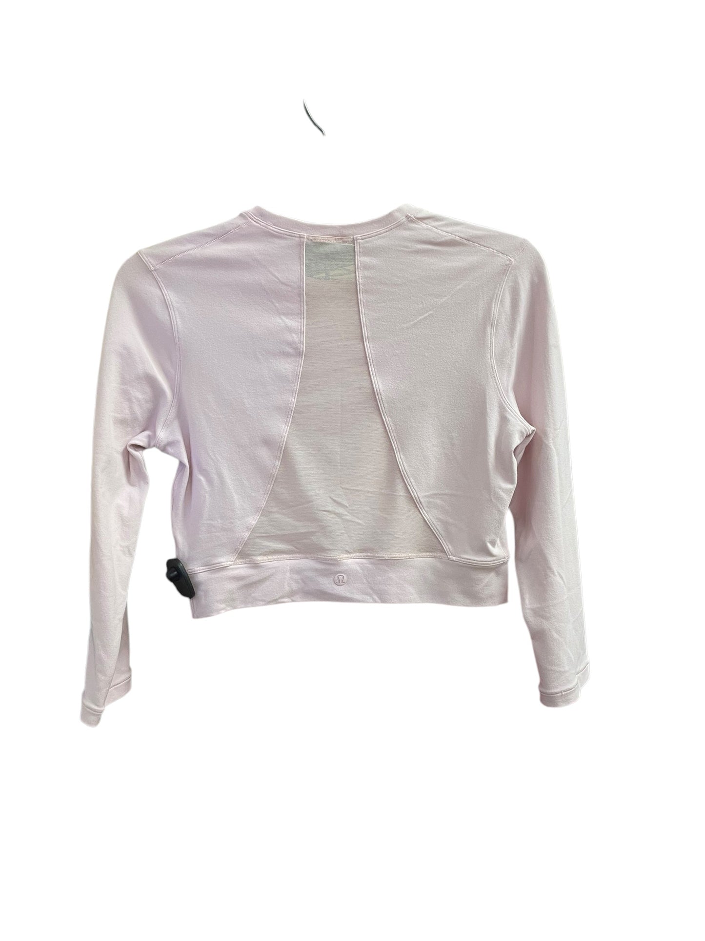 Athletic Top Long Sleeve Crewneck By Lululemon In Pink, Size: S