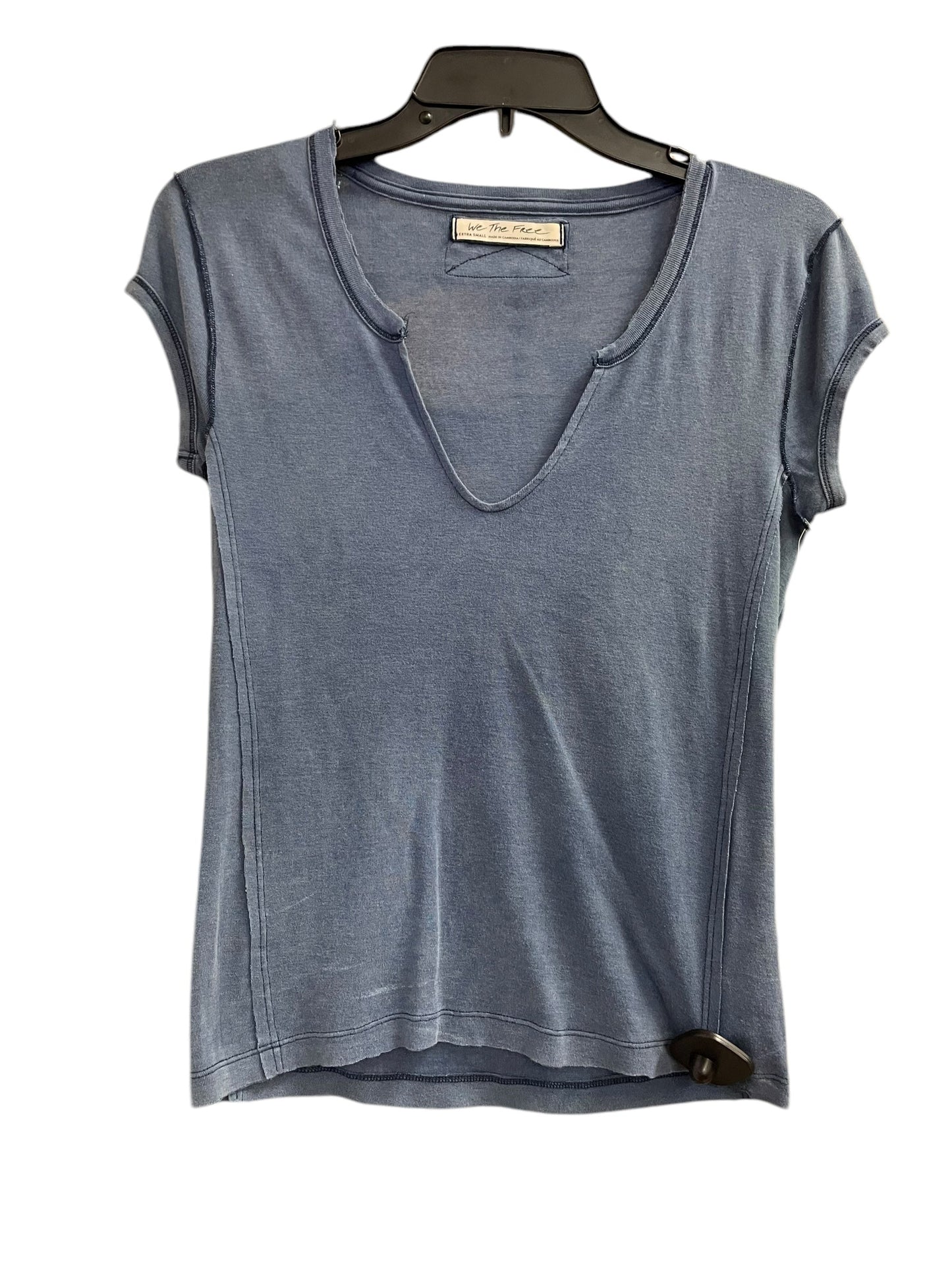 Top Short Sleeve By We The Free In Blue, Size: Xs