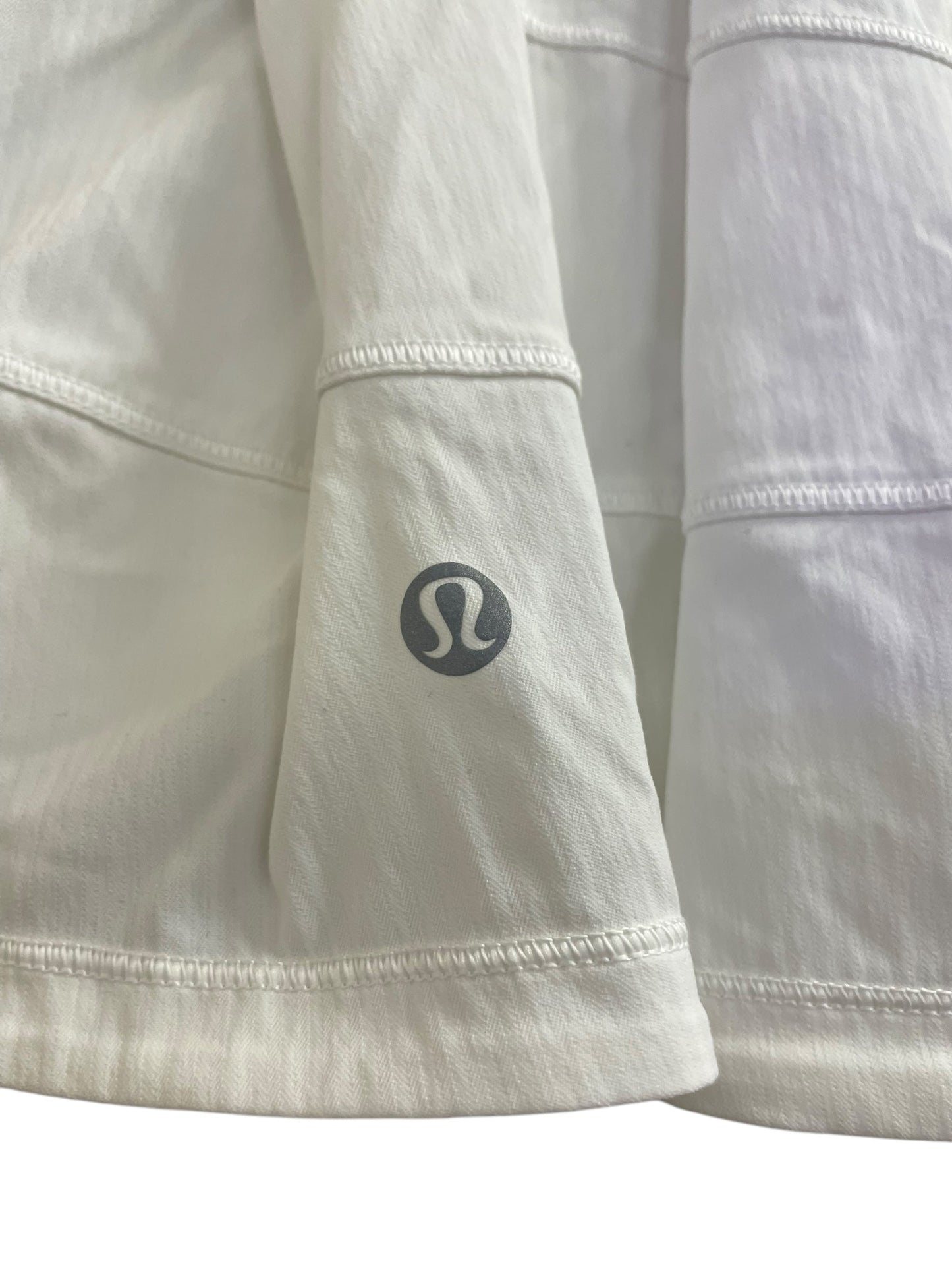 Athletic Skort By Lululemon In White, Size: 8