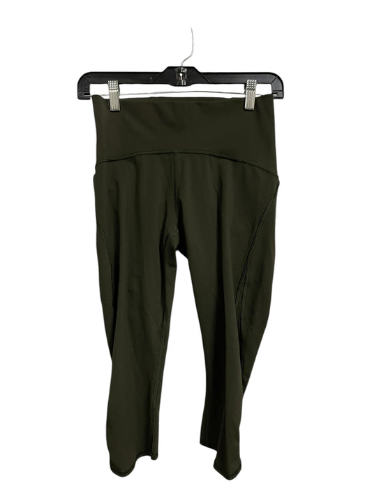 Athletic Capris By Lululemon In Green, Size: 6