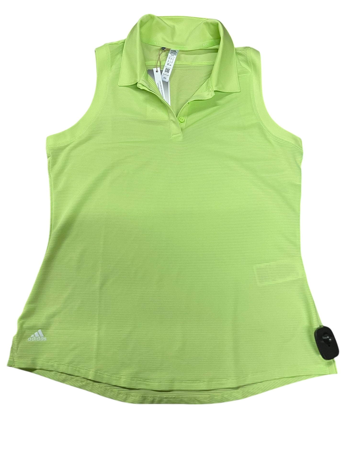 Athletic Tank Top By Adidas In Green, Size: M