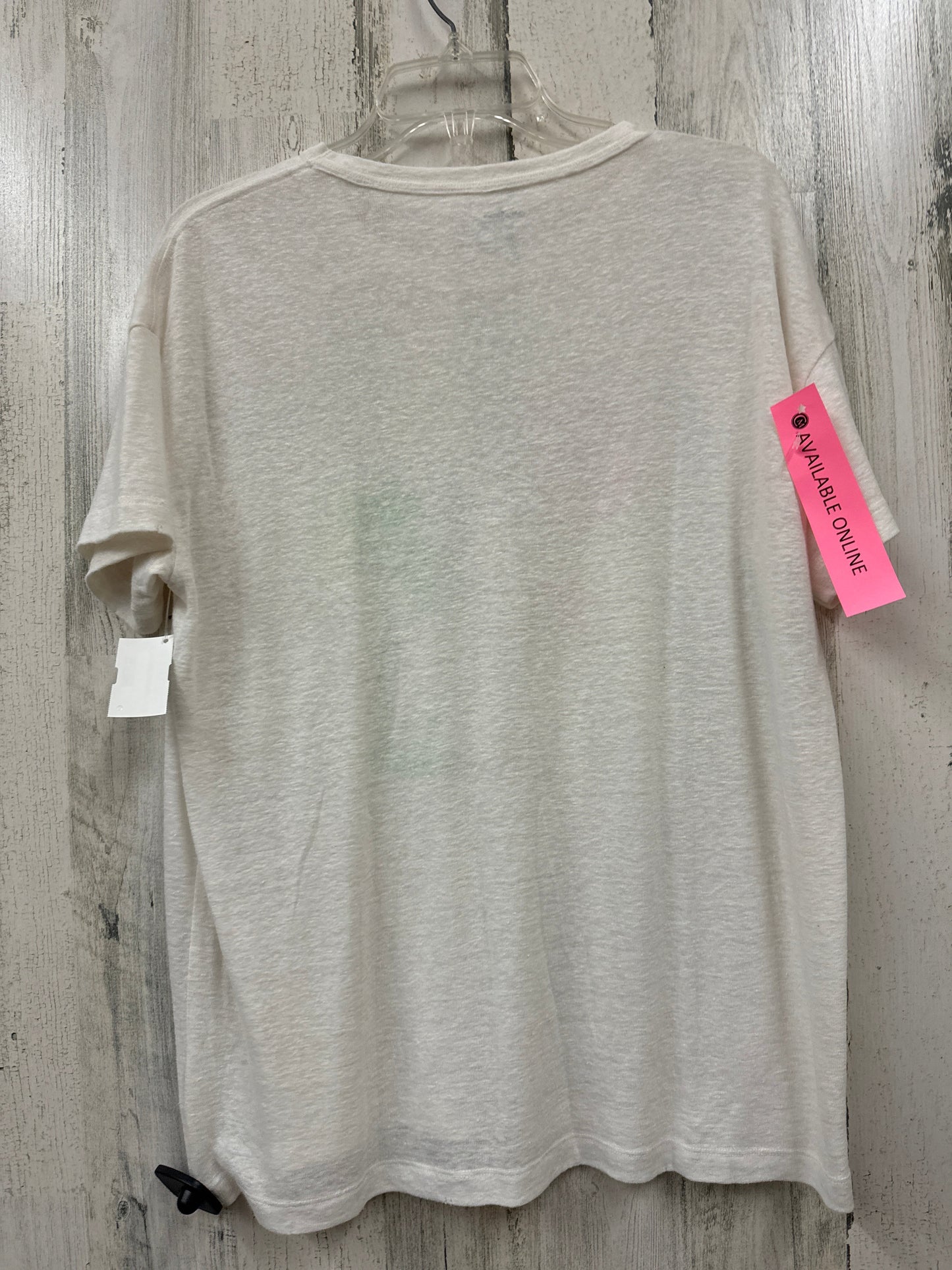White Top Short Sleeve Aerie, Size S