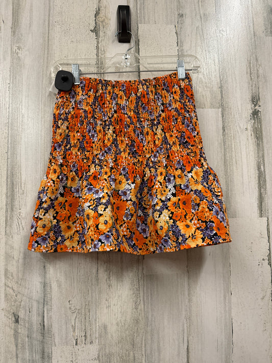 Orange Skirt Mini & Short Divided, Size Xs