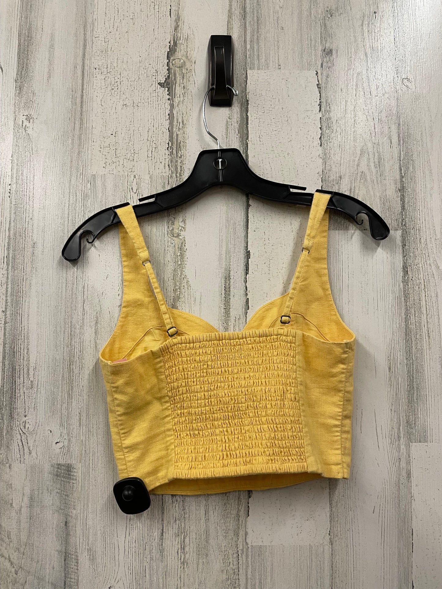 Top Sleeveless By Abercrombie And Fitch In Yellow, Size: Xs