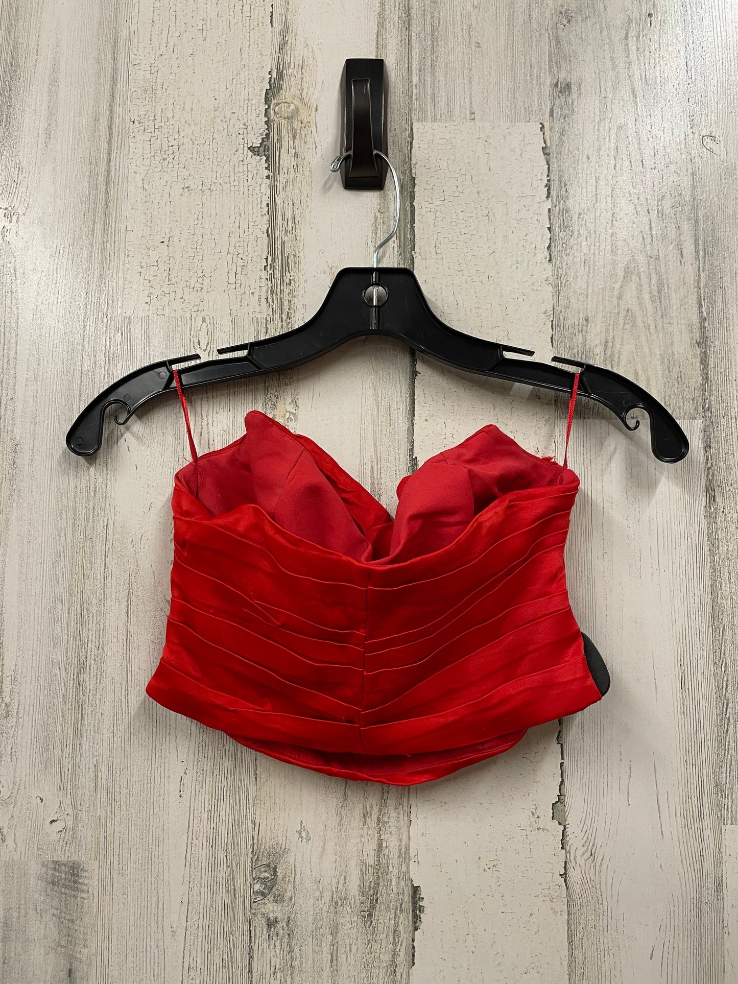 Top Sleeveless By Zara In Red, Size: S