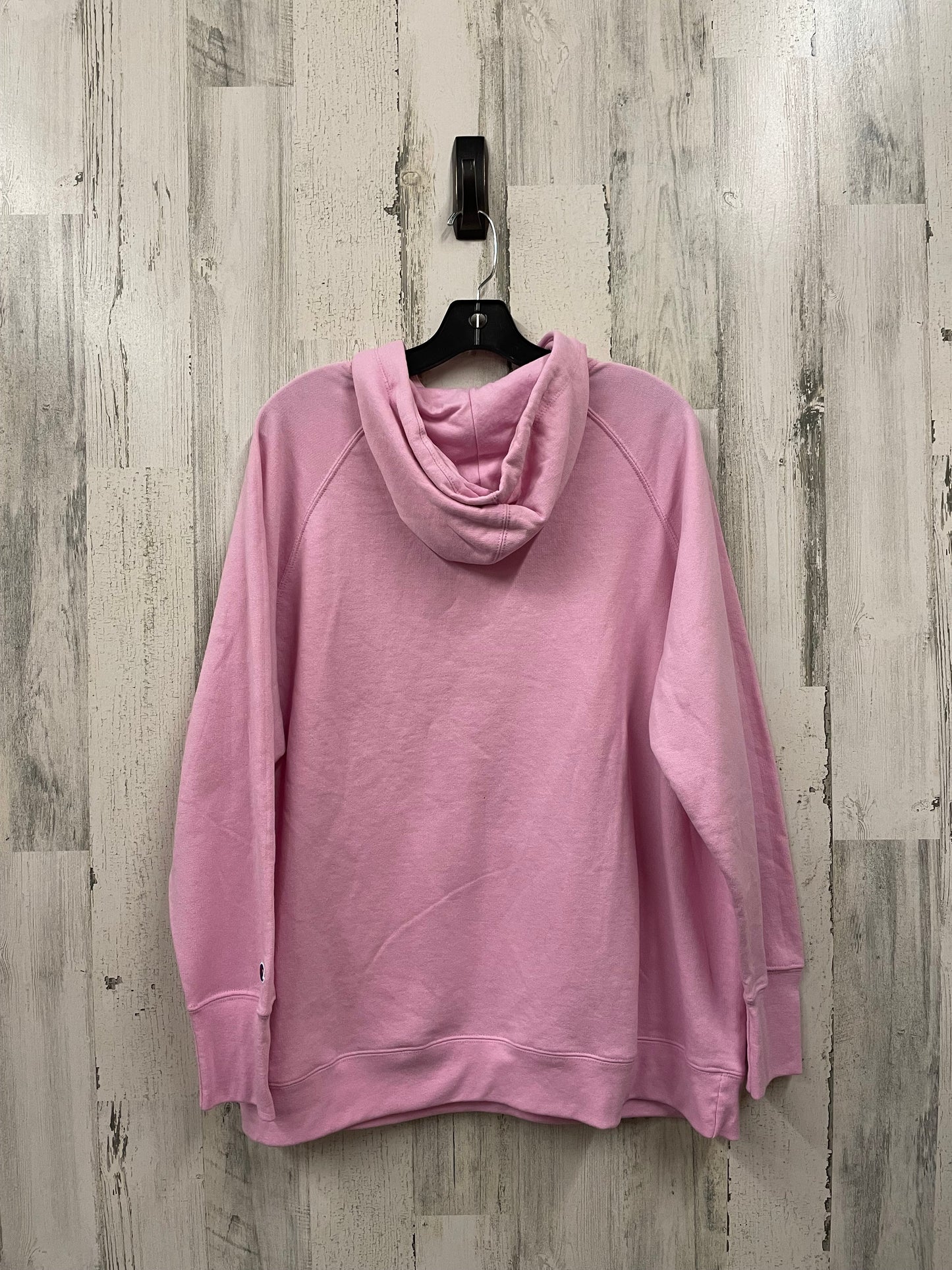 Sweatshirt Hoodie By Champion In Pink, Size: 2x