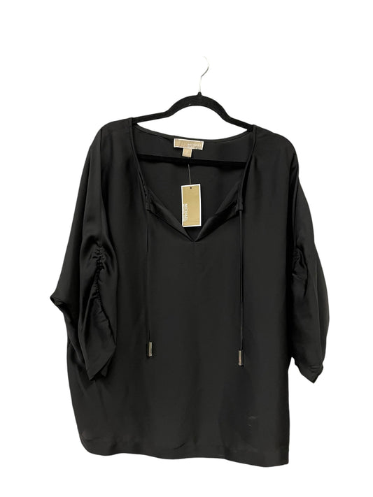 Top Short Sleeve By Michael Kors In Black, Size: L