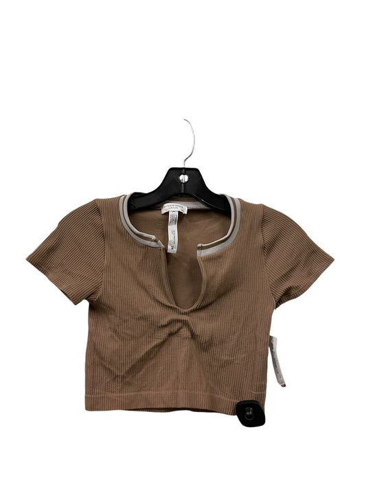 Top Short Sleeve By Altard State In Brown, Size: S