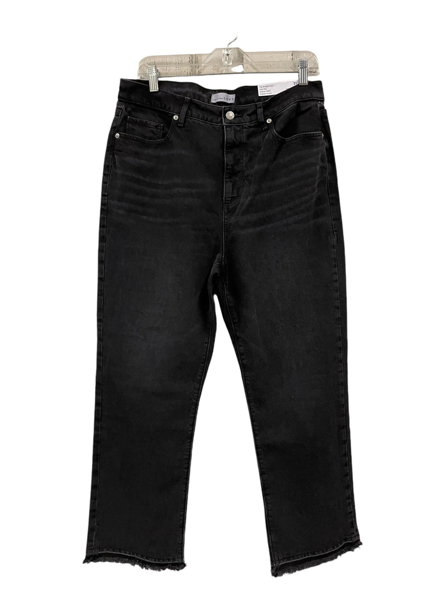 JEANS BOYFRIEND LOFT in BLACK DENIM, Size: 12