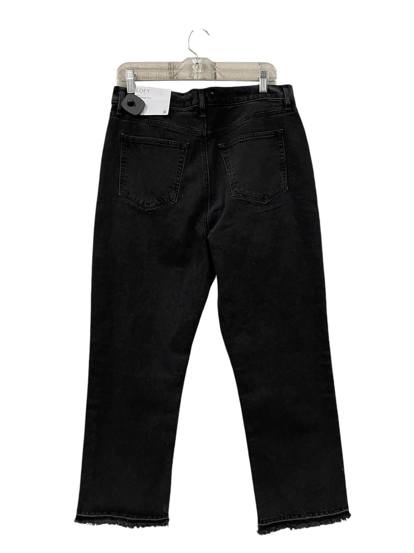 JEANS BOYFRIEND LOFT in BLACK DENIM, Size: 12