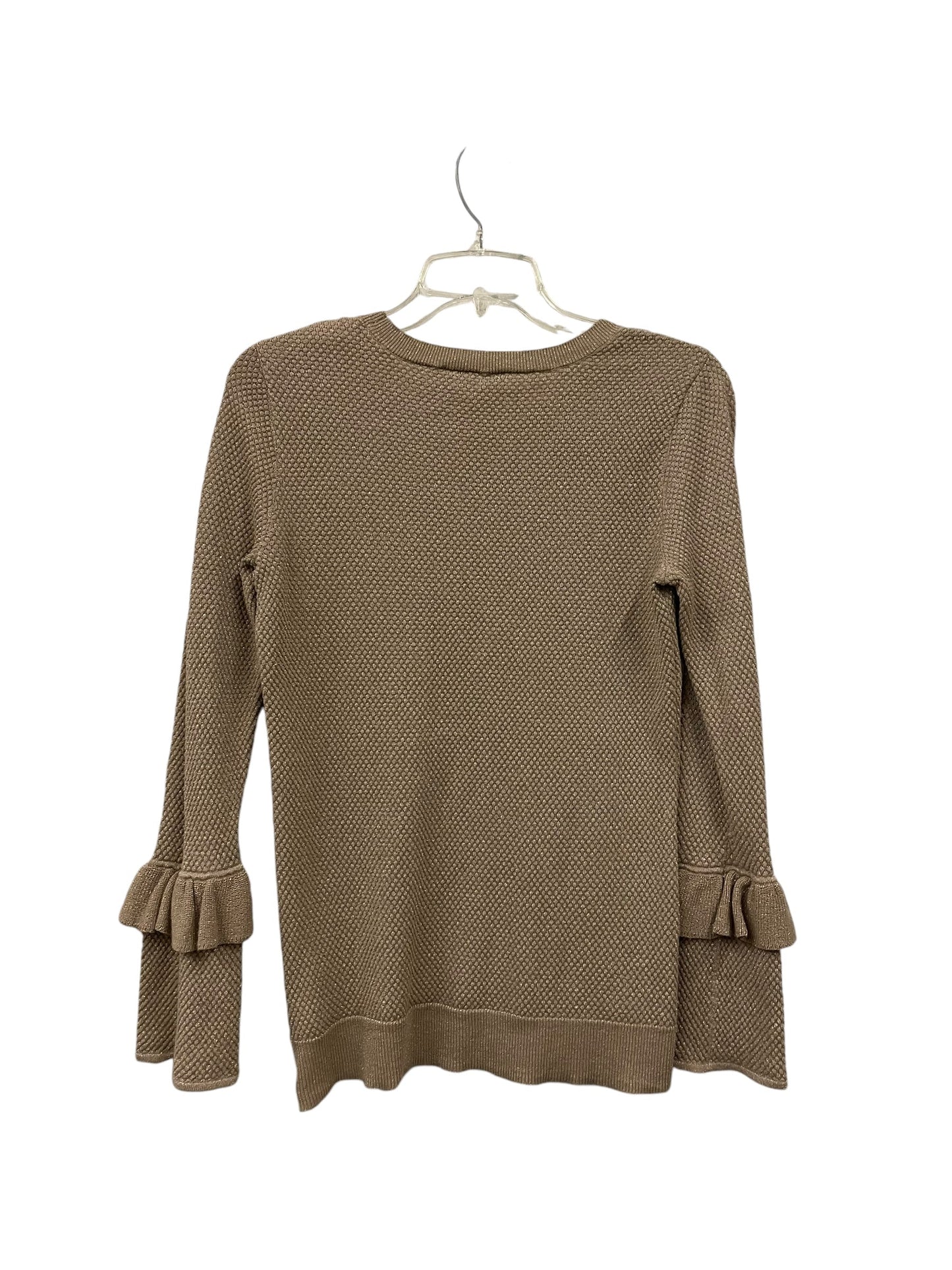 Top Long Sleeve By Michael Kors In Brown, Size: S