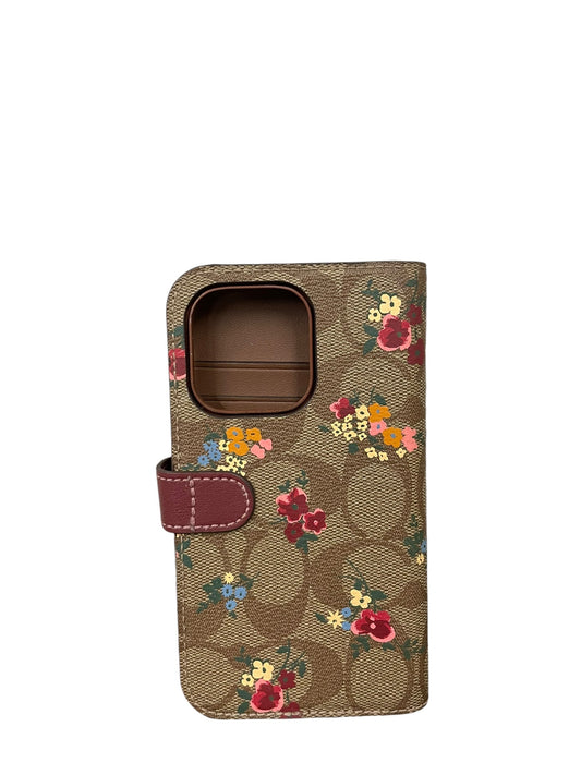 Phone Case Designer By Coach, Size: Medium