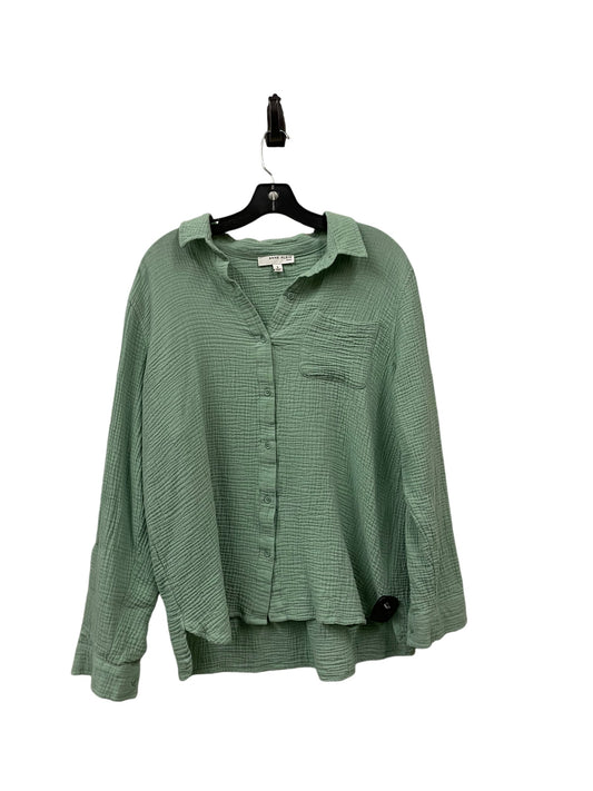 Top Long Sleeve By Anne Klein In Green, Size: L