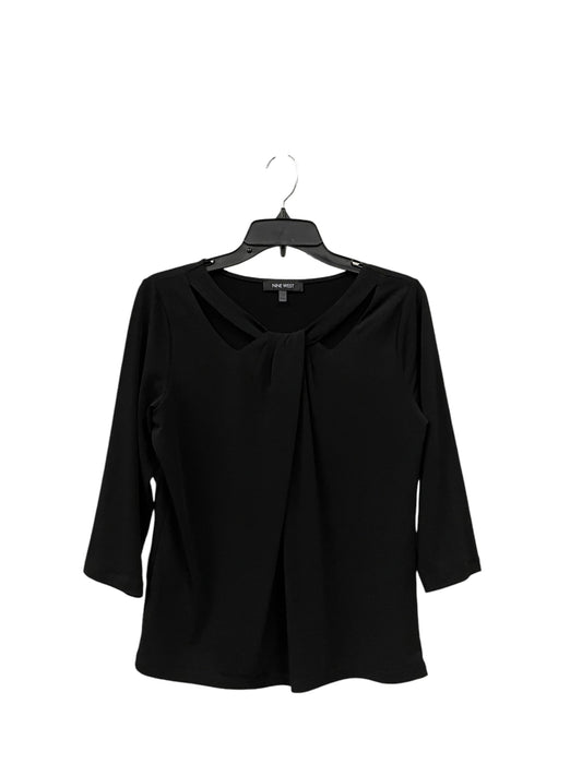 Top Long Sleeve By Nine West In Black, Size: M