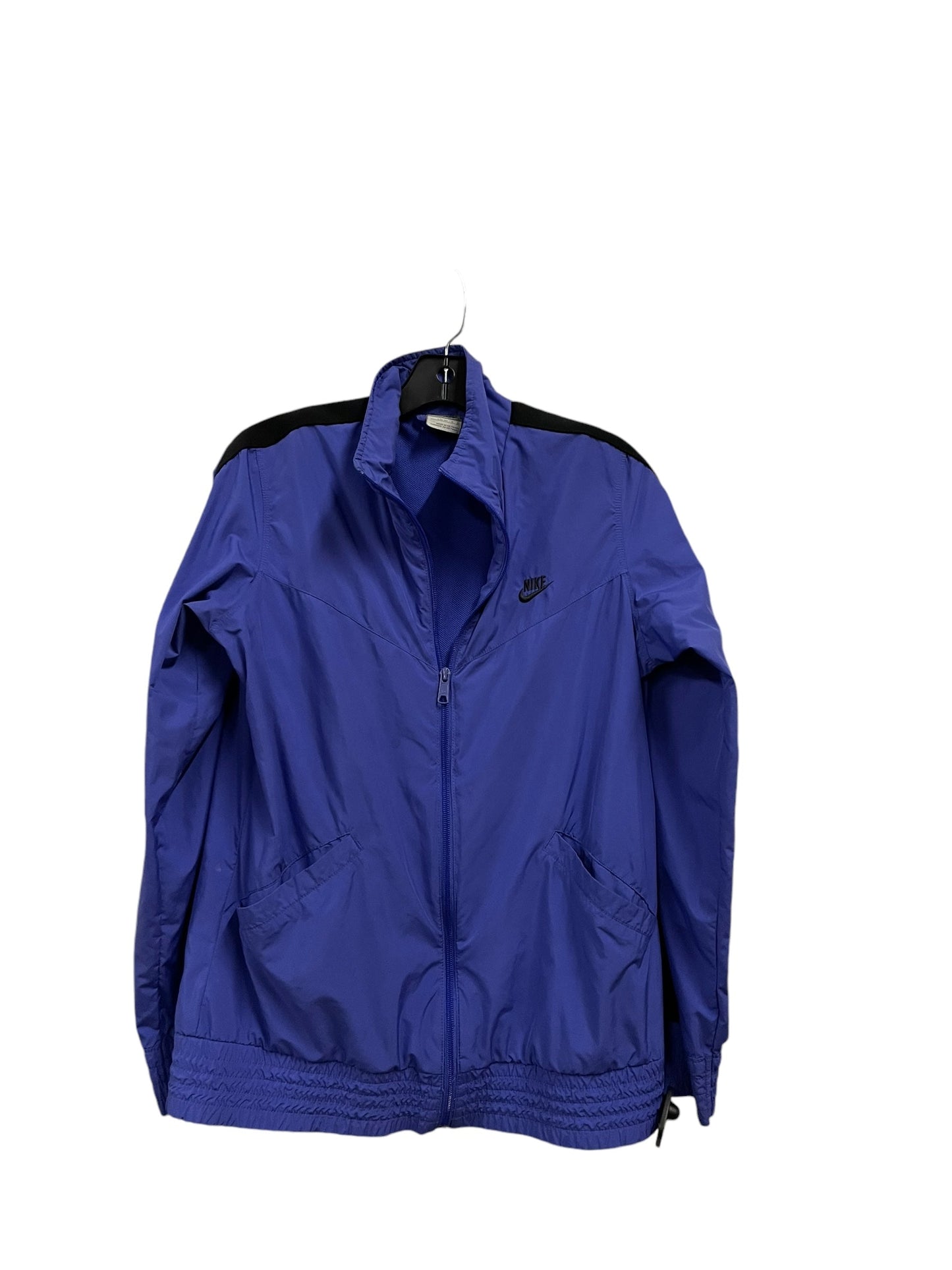 Athletic Jacket By Nike Apparel In Purple, Size: L