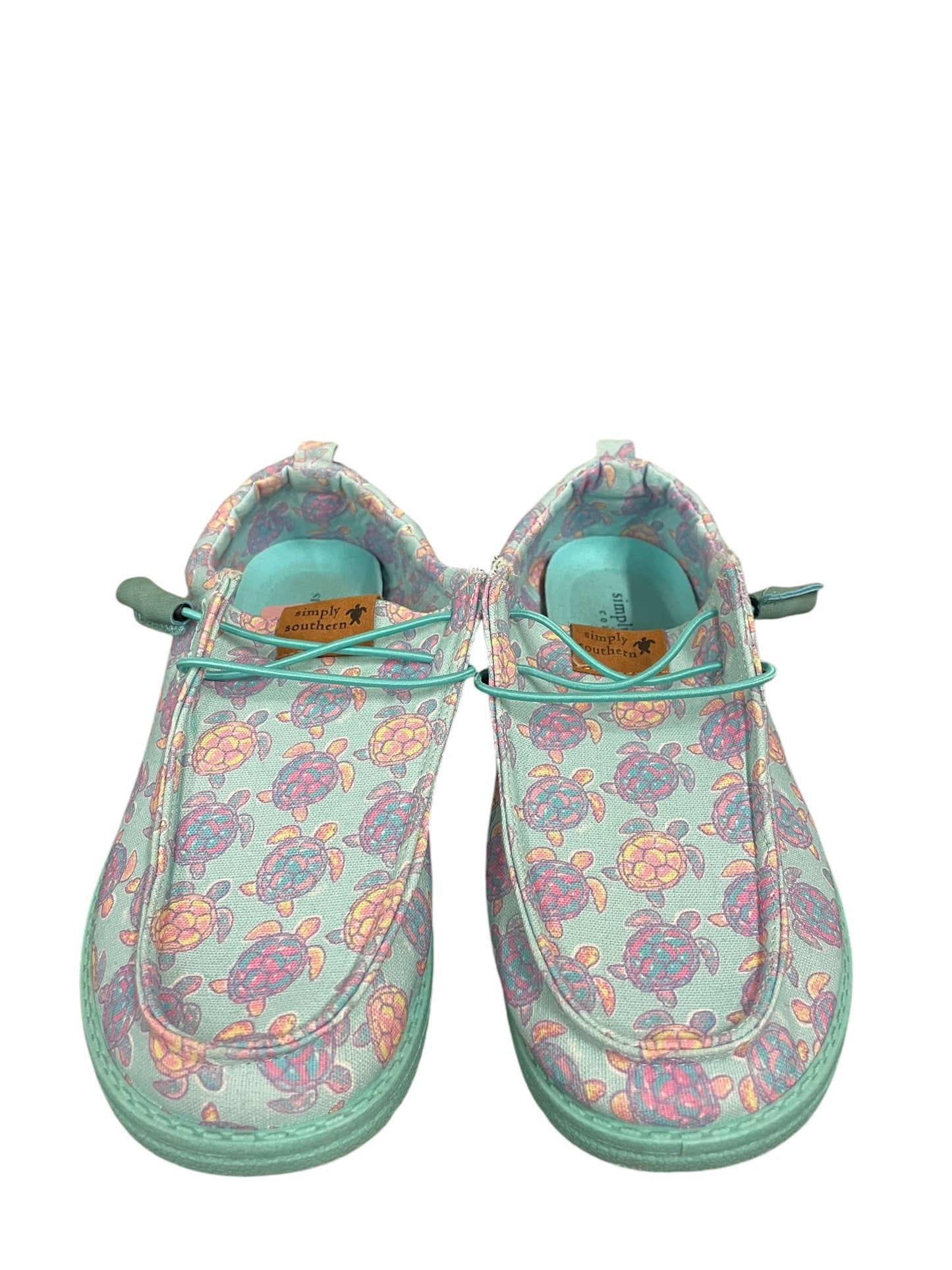 Shoes Flats By Simply Southern In Teal, Size: 7