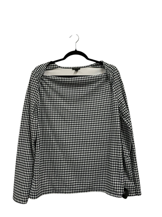 Top Long Sleeve By Ann Taylor In Black, Size: L