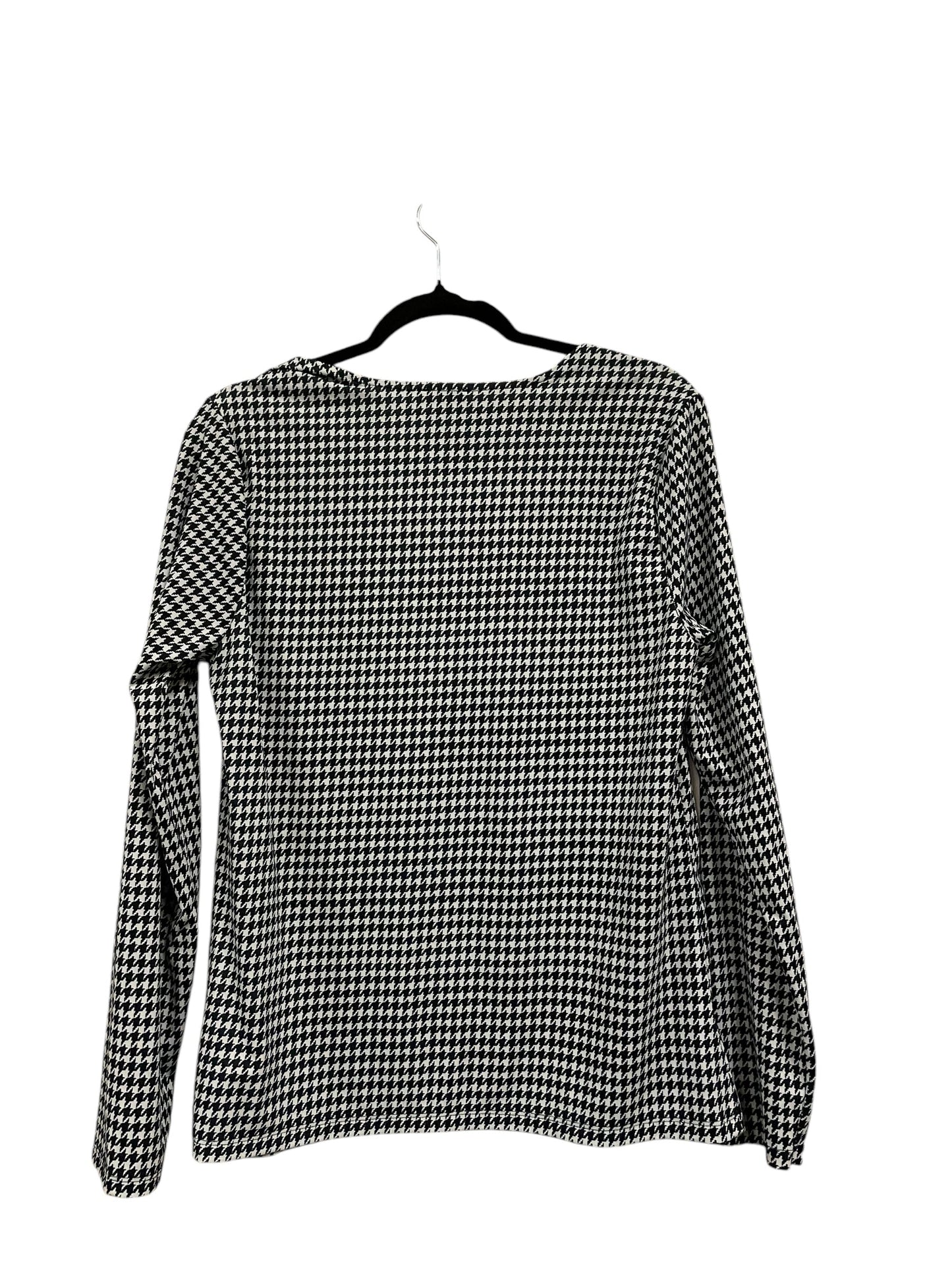 Top Long Sleeve By Ann Taylor In Black, Size: L