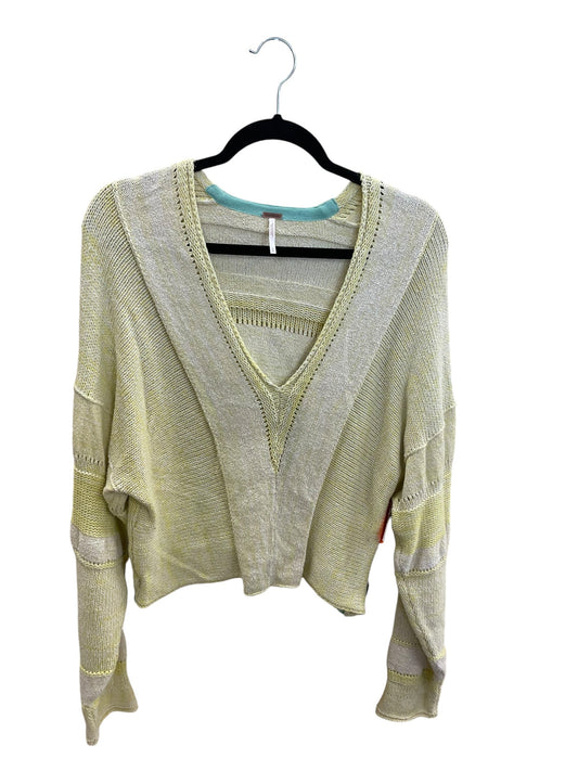 Sweater By Free People In Yellow, Size: M