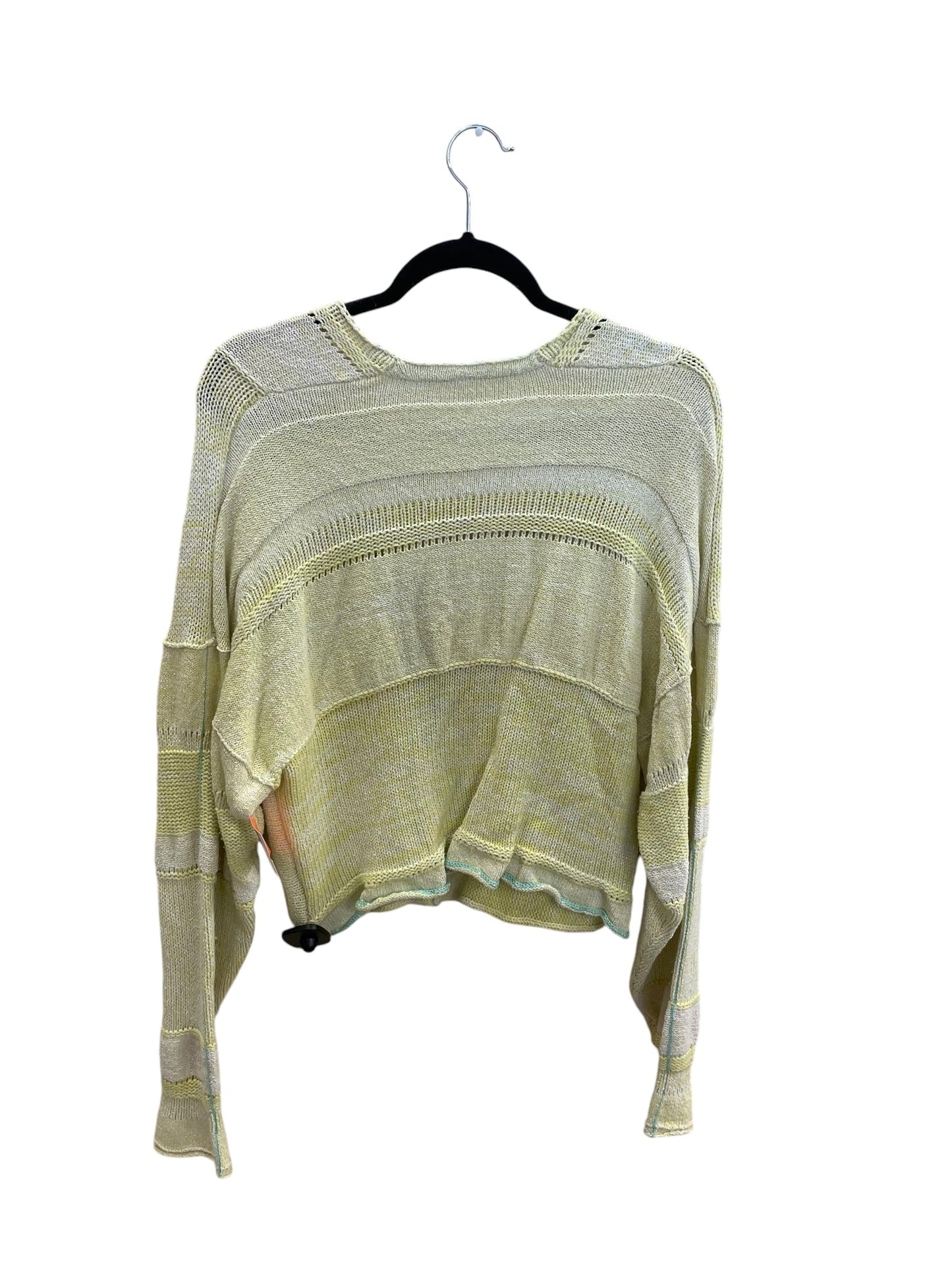 Sweater By Free People In Yellow, Size: M