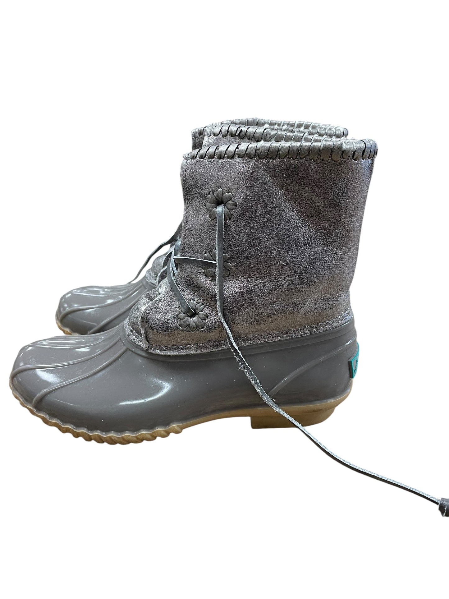 Boots Rain By Jack Rogers In Silver, Size: 6