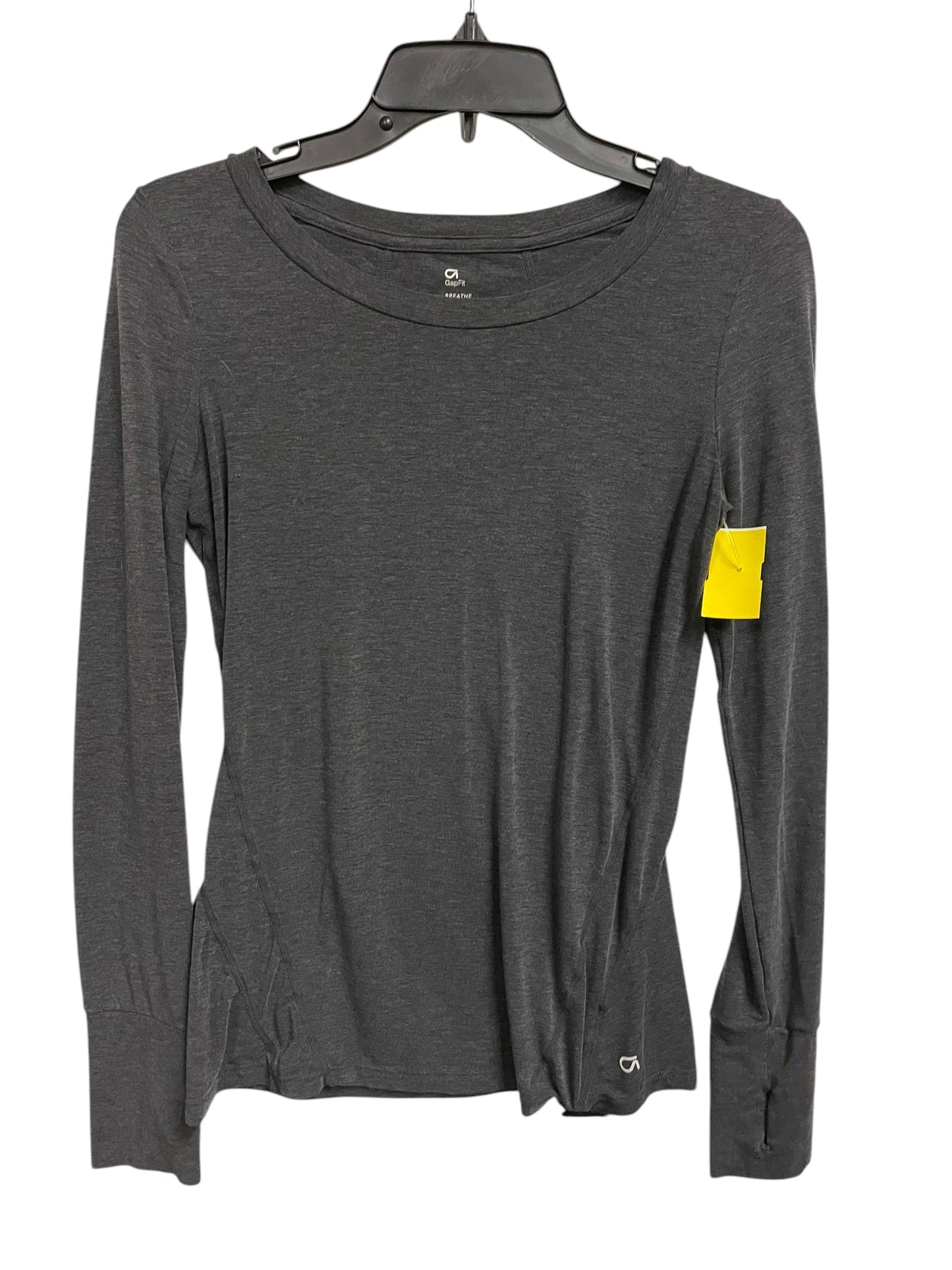 Athletic Top Long Sleeve Crewneck By Gapfit In Grey, Size: Xs