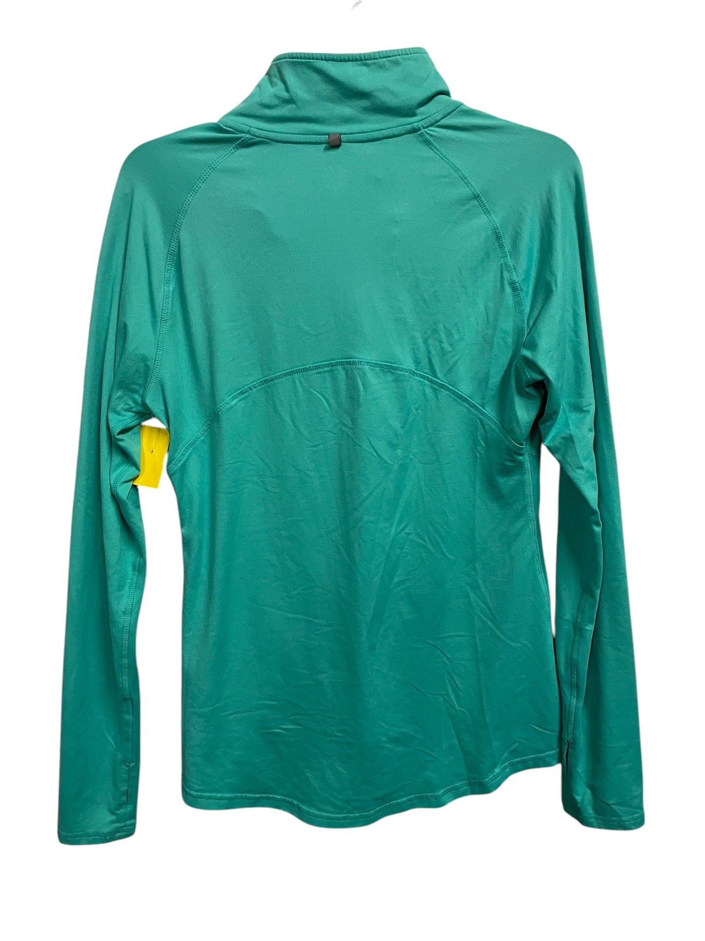 Athletic Top Long Sleeve Collar By Champion In Green, Size: S